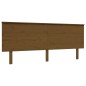 vidaXL Estructura cama y cabecero madera maciza marrón miel 200x200 cm