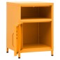 vidaXL Mesitas de noche 2 uds amarillo mostaza acero 35x35x51 cm vidaXL Mesitas de noche 2 uds amarillo mostaza acero 35x35x51 cm
