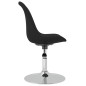 vidaXL Sillas de comedor giratorias 4 unidades tela negro vidaXL Sillas de comedor giratorias 4 unidades tela negro