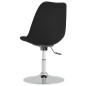 vidaXL Sillas de comedor giratorias 4 unidades tela negro vidaXL Sillas de comedor giratorias 4 unidades tela negro