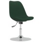 vidaXL Sillas de comedor giratorias 4 unidades tela verde oscuro vidaXL Sillas de comedor giratorias 4 unidades tela verde oscuro