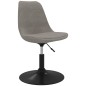 vidaXL Sillas de comedor giratorias 2 uds de terciopelo gris claro