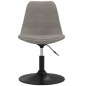 vidaXL Sillas de comedor giratorias 2 uds de terciopelo gris claro