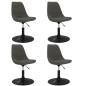 vidaXL Sillas de comedor giratorias 4 unidades terciopelo gris oscuro vidaXL Sillas de comedor giratorias 4 unidades terciopelo gris oscuro