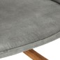 vidaXL Silla mecedora de lona vintage gris vidaXL Silla mecedora de lona vintage gris