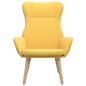 vidaXL Sillón de relax de tela amarillo mostaza vidaXL Sillón de relax de tela amarillo mostaza