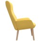 vidaXL Sillón de relax de tela amarillo mostaza vidaXL Sillón de relax de tela amarillo mostaza