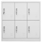 vidaXL Armarios taquilla 5 uds de acero gris claro 90x45x92,5 cm vidaXL Armarios taquilla 5 uds de acero gris claro 90x45x92,5 cm