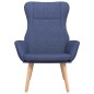 vidaXL Sillón de relax de tela azul vidaXL Sillón de relax de tela azul