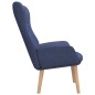 vidaXL Sillón de relax de tela azul vidaXL Sillón de relax de tela azul