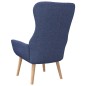 vidaXL Sillón de relax de tela azul vidaXL Sillón de relax de tela azul