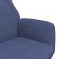 vidaXL Sillón de relax de tela azul vidaXL Sillón de relax de tela azul