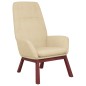 vidaXL Sillón de relax de tela color crema vidaXL Sillón de relax de tela color crema