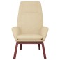 vidaXL Sillón de relax de tela color crema vidaXL Sillón de relax de tela color crema