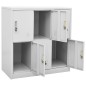vidaXL Armarios taquilla 5 uds de acero gris claro 90x45x92,5 cm vidaXL Armarios taquilla 5 uds de acero gris claro 90x45x92,5 cm