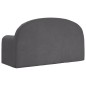 vidaXL Sofá para niños de 2 plazas de felpa suave gris antracita vidaXL Sofá para niños de 2 plazas de felpa suave gris antracita