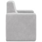 vidaXL Sofá para niños felpa suave gris claro vidaXL Sofá para niños felpa suave gris claro
