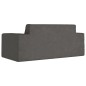 vidaXL Sofá para niños de 2 plazas de felpa suave gris antracita vidaXL Sofá para niños de 2 plazas de felpa suave gris antracita