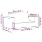 vidaXL Sofá para niños de 2 plazas de felpa suave gris antracita vidaXL Sofá para niños de 2 plazas de felpa suave gris antracita