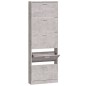 vidaXL Mueble zapatero madera contrachapada gris hormigón 59x17x169 cm vidaXL Mueble zapatero madera contrachapada gris hormigón 59x17x169 cm
