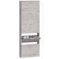 vidaXL Mueble zapatero madera contrachapada gris hormigón 59x17x169 cm vidaXL Mueble zapatero madera contrachapada gris hormigón 59x17x169 cm