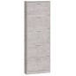vidaXL Mueble zapatero madera contrachapada gris hormigón 59x17x169 cm vidaXL Mueble zapatero madera contrachapada gris hormigón 59x17x169 cm