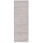 vidaXL Mueble zapatero madera contrachapada gris hormigón 59x17x169 cm vidaXL Mueble zapatero madera contrachapada gris hormigón 59x17x169 cm