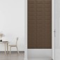 vidaXL Paneles de pared 12 uds tela marrón 30x15 cm 0,54 m² vidaXL Paneles de pared 12 uds tela marrón 30x15 cm 0,54 m²