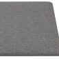 vidaXL Paneles de pared 12 uds tela gris claro 30x15 cm 0,54 m² vidaXL Paneles de pared 12 uds tela gris claro 30x15 cm 0,54 m²
