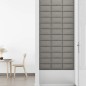 vidaXL Paneles de pared 12 uds tela gris claro 30x15 cm 0,54 m² vidaXL Paneles de pared 12 uds tela gris claro 30x15 cm 0,54 m²