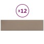 vidaXL Paneles pared 12 uds cuero sintético capuchino 60x15 cm 1,08 m² vidaXL Paneles pared 12 uds cuero sintético capuchino 60x15 cm 1,08 m²