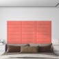 vidaXL Paneles de pared 12 uds terciopelo rosa 60x15 cm 1,08 m² vidaXL Paneles de pared 12 uds terciopelo rosa 60x15 cm 1,08 m²