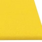 vidaXL Paneles de pared 12 uds tela amarillo claro 60x15 cm 1,08 m² vidaXL Paneles de pared 12 uds tela amarillo claro 60x15 cm 1,08 m²