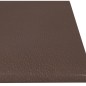 vidaXL Paneles de pared 12 uds cuero sintético marrón 60x15 cm 1,08 m²