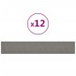 vidaXL Paneles de pared 12 uds tela gris claro 90x15 cm 1,62 m² vidaXL Paneles de pared 12 uds tela gris claro 90x15 cm 1,62 m²