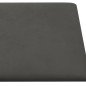 vidaXL Paneles de pared 12 uds terciopelo gris oscuro 90x15 cm 1,62 m²