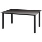 vidaXL Set comedor jardín 7 pzas y cojines ratán sintético gris