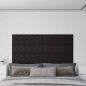 vidaXL Paneles de pared 12 uds cuero sintético negro 90x30 cm 3,24 m²