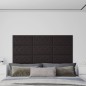 vidaXL Paneles de pared 12 uds cuero sintético negro 60x30 cm 2,16 m² vidaXL Paneles de pared 12 uds cuero sintético negro 60x30 cm 2,16 m²