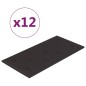 vidaXL Paneles de pared 12 uds cuero sintético negro 60x30 cm 2,16 m² vidaXL Paneles de pared 12 uds cuero sintético negro 60x30 cm 2,16 m²