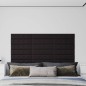vidaXL Paneles de pared 12 uds cuero sintético negro 60x15 cm 1,08 m² vidaXL Paneles de pared 12 uds cuero sintético negro 60x15 cm 1,08 m²