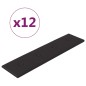 vidaXL Paneles de pared 12 uds cuero sintético negro 60x15 cm 1,08 m² vidaXL Paneles de pared 12 uds cuero sintético negro 60x15 cm 1,08 m²