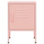 vidaXL Mesitas de noche 2 uds rosa acero 35x35x51 cm