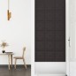 vidaXL Paneles de pared 12 uds cuero sintético negro 30x30 cm 1,08 m² vidaXL Paneles de pared 12 uds cuero sintético negro 30x30 cm 1,08 m²