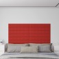 vidaXL Paneles pared 12 uds cuero sintético rojo tinto 90x15 cm 1,62m² vidaXL Paneles pared 12 uds cuero sintético rojo tinto 90x15 cm 1,62m²