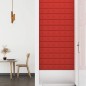 vidaXL Paneles pared 12 uds cuero sintético rojo tinto 90x15 cm 1,62m² vidaXL Paneles pared 12 uds cuero sintético rojo tinto 90x15 cm 1,62m²