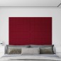 vidaXL Paneles de pared 12 uds terciopelo rojo tinto 90x30 cm 3,24 m² vidaXL Paneles de pared 12 uds terciopelo rojo tinto 90x30 cm 3,24 m²