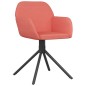 vidaXL Sillas de comedor giratorias 2 unidades terciopelo rosa vidaXL Sillas de comedor giratorias 2 unidades terciopelo rosa