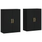 vidaXL Armarios de pared 2 unidades negro 69,5x34x90 cm vidaXL Armarios de pared 2 unidades negro 69,5x34x90 cm