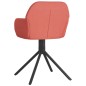 vidaXL Sillas de comedor giratorias 2 unidades terciopelo rosa vidaXL Sillas de comedor giratorias 2 unidades terciopelo rosa
